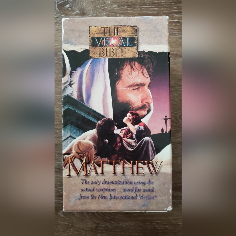 Matthew The Visual Bible story scripture VHS set of 4, 1997 NIV Christian